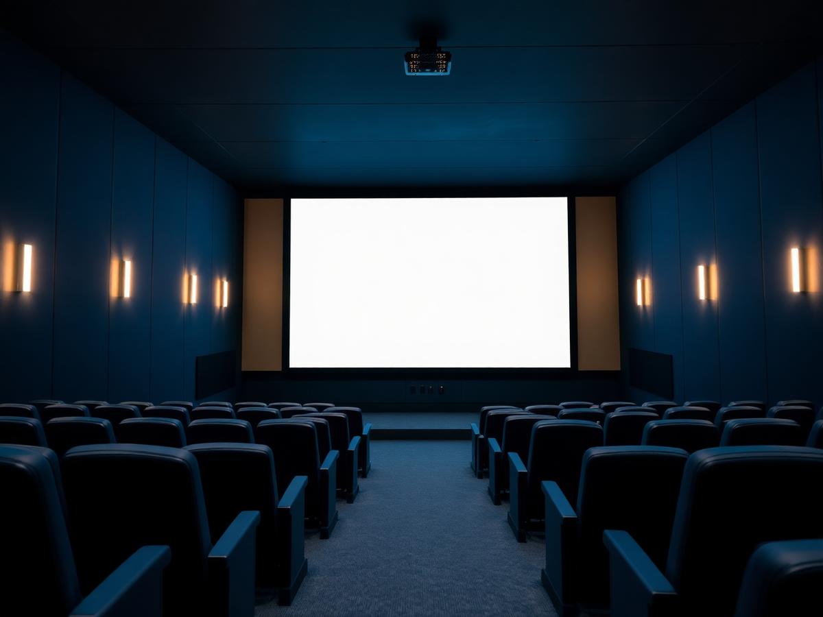 Sala di proiezione cinematografica del centro Ex Onmi